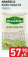 TARIM KREDİ BİRLİK ANADOLU KURU FASULYE 1 KG TARIM KREDİ BİRLİK ANADOLU KURU FASULYE 1 KG